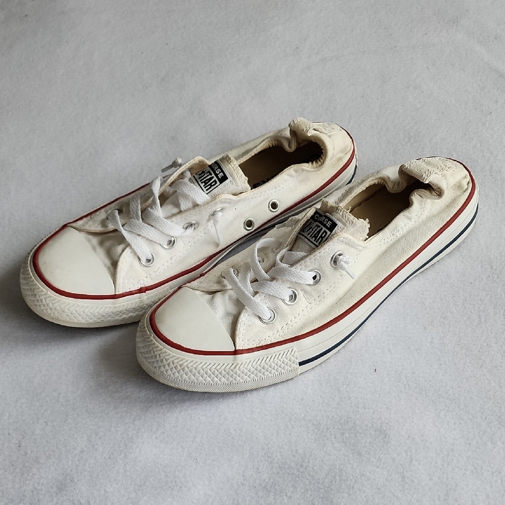 White Converse Low-Top Sneakers